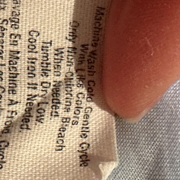 DKNY Light Blue Long Sleeves Button Collar Linen Top 100% Ramie Good Condition - Picture 9 of 9